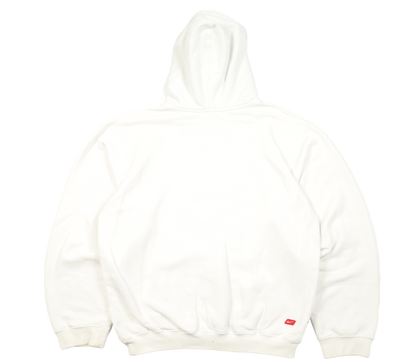 Nike white hoodie back view