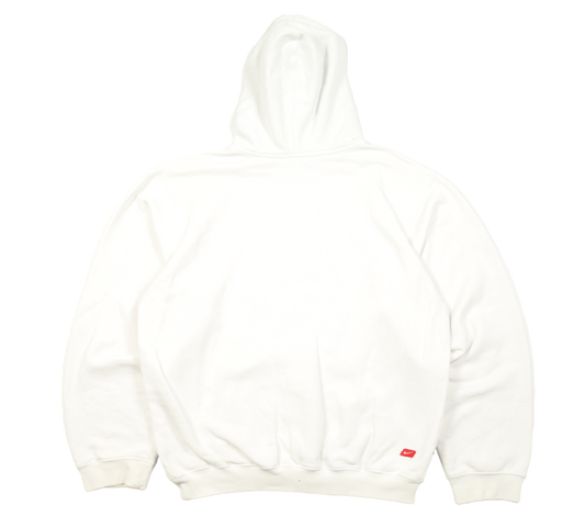 Nike white hoodie back view