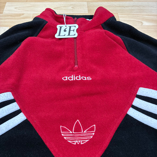 Herren Adidas Vintage 90er Fleecejacke Größe L
