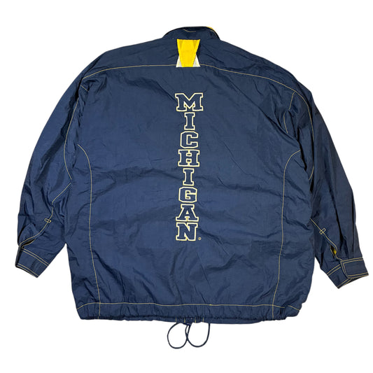 Vintage Nike 1990er Jahre University of Michigan Starter College Varsity Steppjacke Größe L