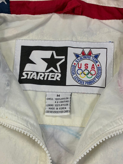 Mens Vintage Starter  1996 USA Olympic Swimming Team Jacket Size L