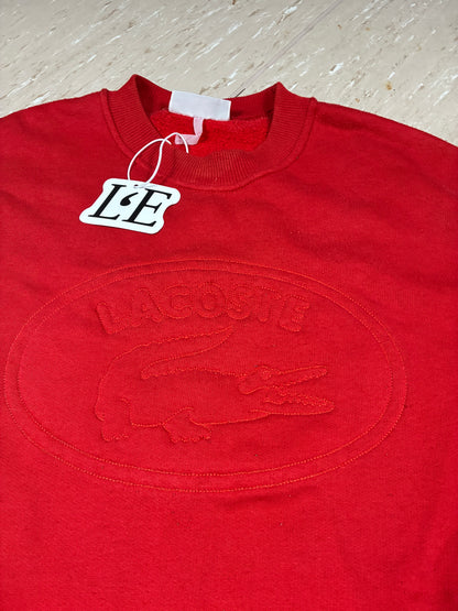 Men’s Lacoste Vintage 90s Big Logo  Sweatshirt Size M