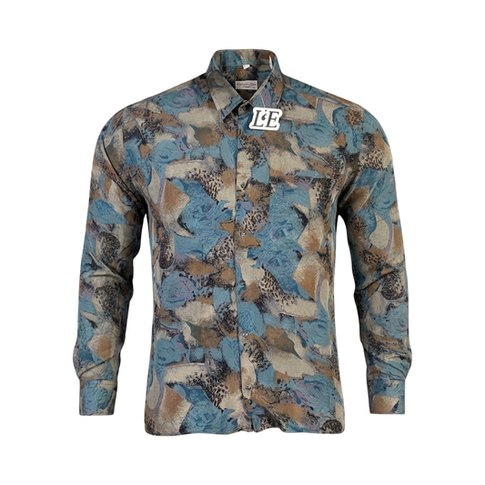 Mens Vintage Christian Dior Silk Shirt Mens Size XL