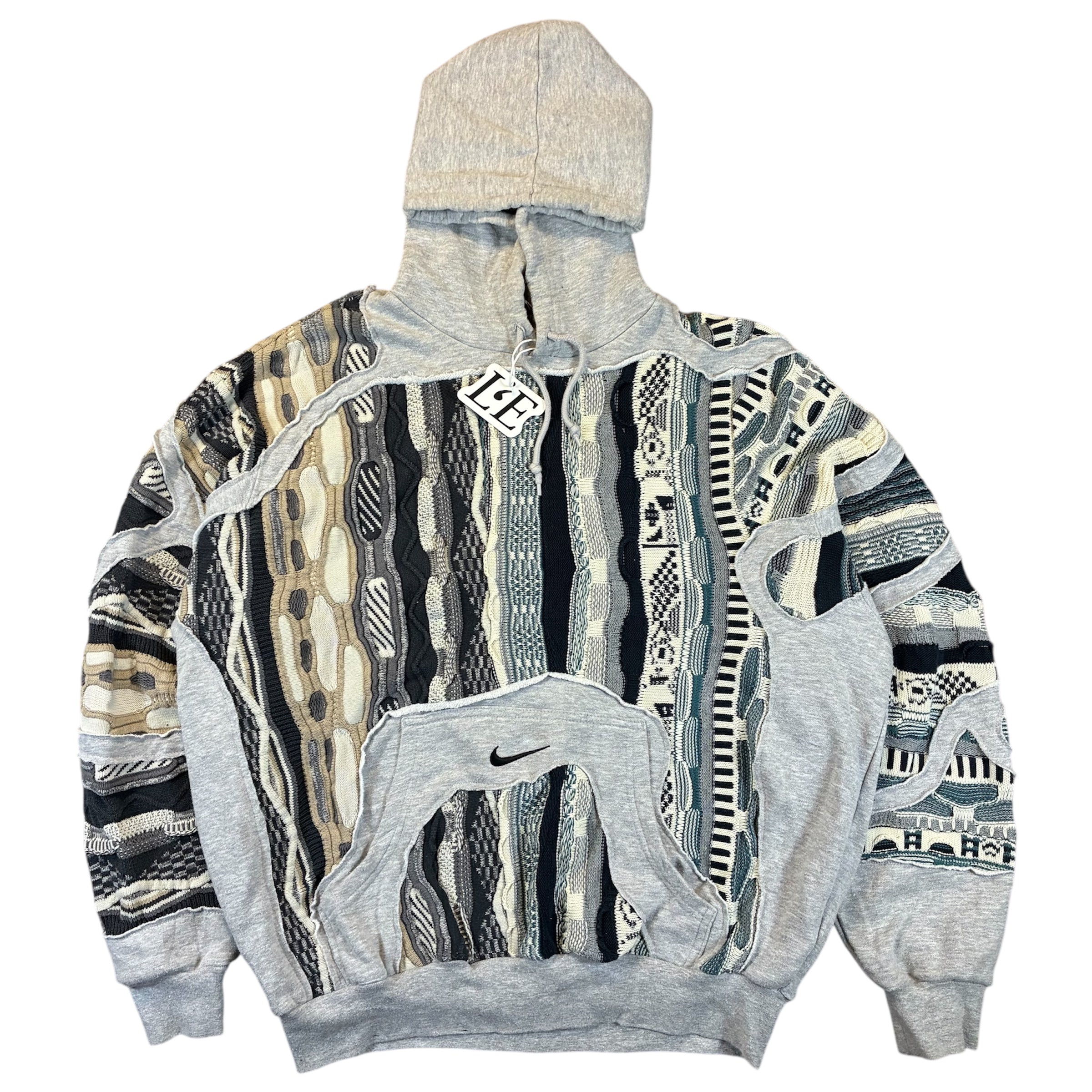 UPCYCLED Nike x Carlo Colucci x COOGI Vintage Centre Logo Hoodie Size M