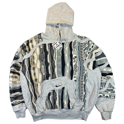 UPCYCLED Nike x Carlo Colucci x COOGI Vintage Centre Logo Hoodie Size M