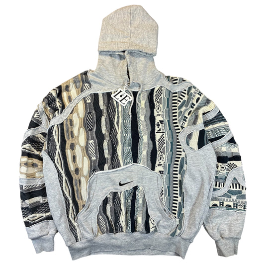 UPCYCLED Nike x Carlo Colucci x COOGI Vintage Centre Logo Hoodie Size M