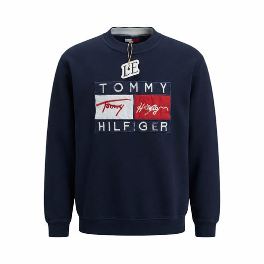 Vintage Mens Tommy Hilfiger  Sweatshirt Big Logo Size M-L