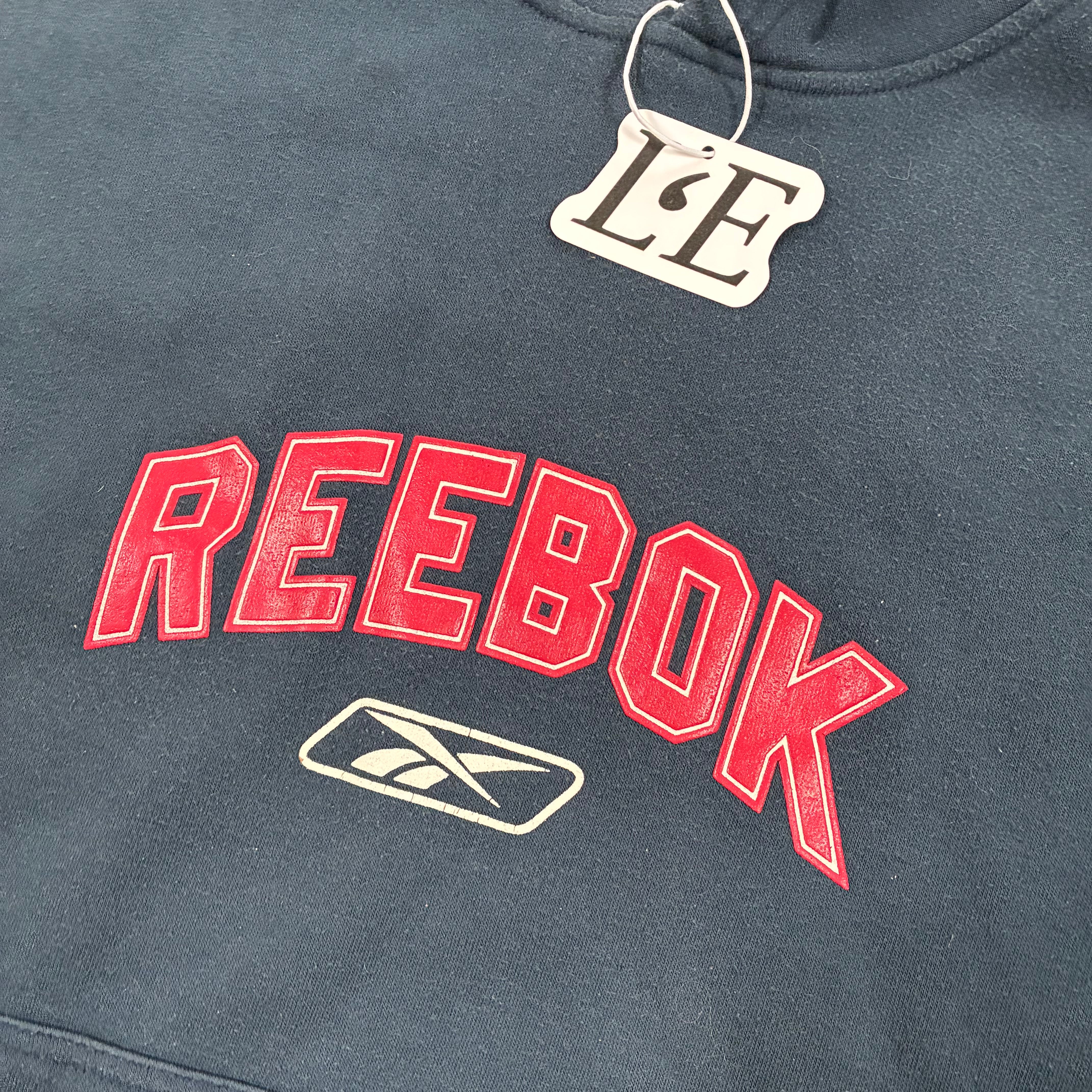 Vintage Men’s 90s Reebok Hoodie Big Logo Size M