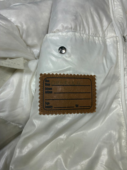Moncler Grenoble white puffer pocket detail