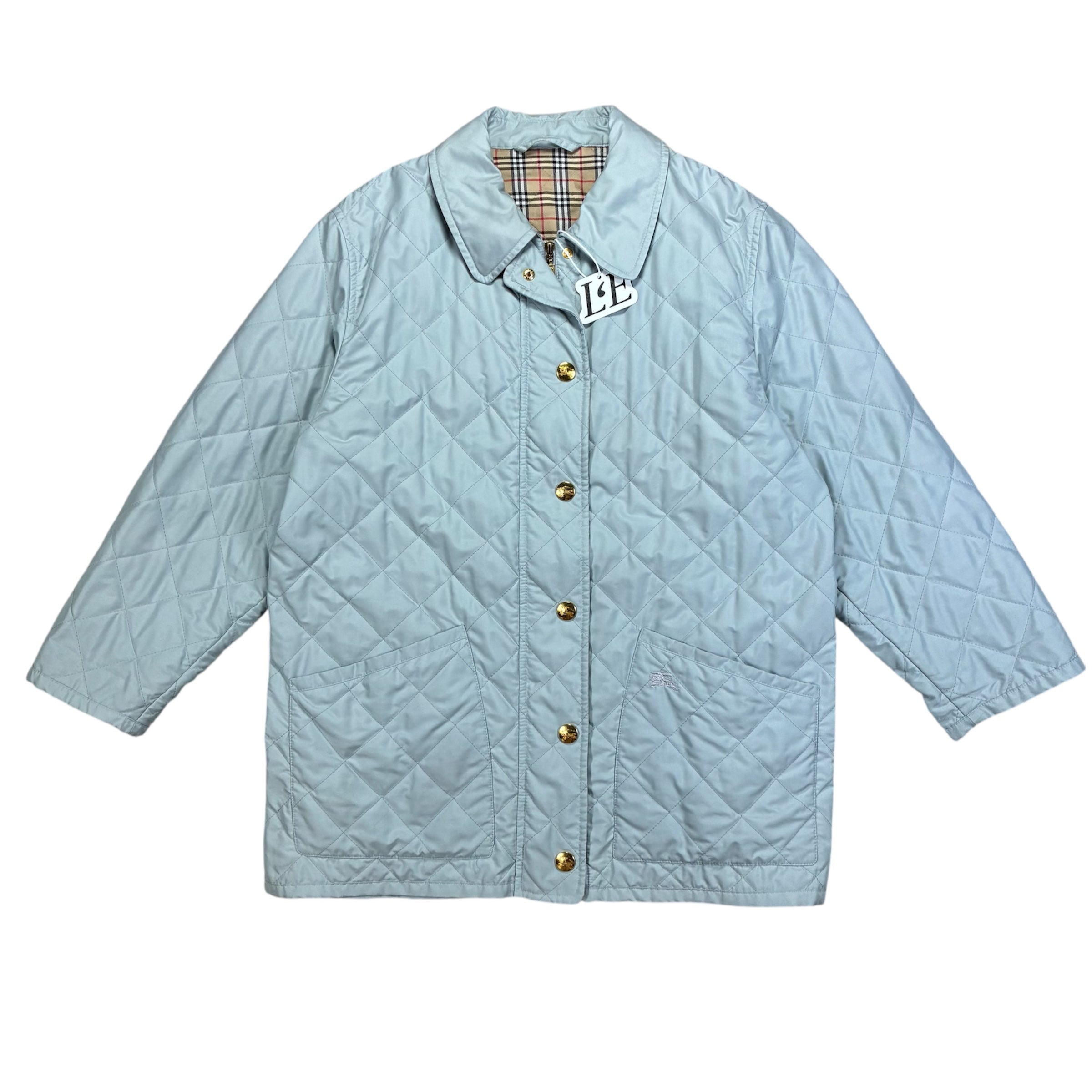 Women’s Burberrys  90s Vintage Quilted Jacket  Waterproof  Size M-L
