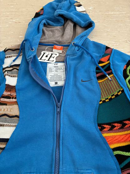UPCYCLED Nike x COOGi Vintage Zip-Hoodie Size S-M