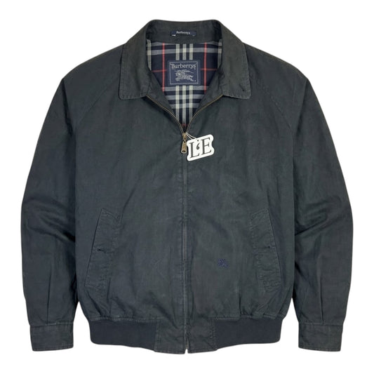 Mens Vintage 90s Burberrys England Harrington Jacket Nova Checked Size L