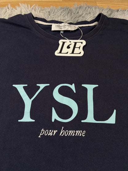 Vintage Mens Yves Saint Laurent Pour Homme T-Shirt Size XL