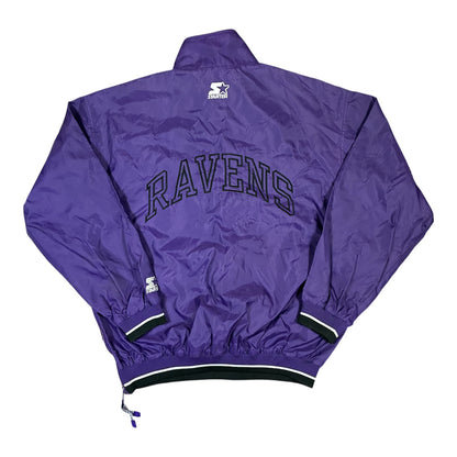 Vintage Herren Starter Baltimore Ravens Windbreaker Größe L