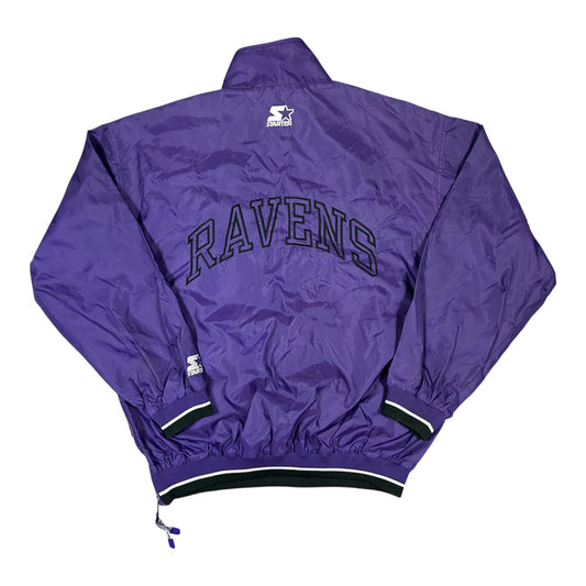 Vintage Herren Starter Baltimore Ravens Windbreaker Größe L