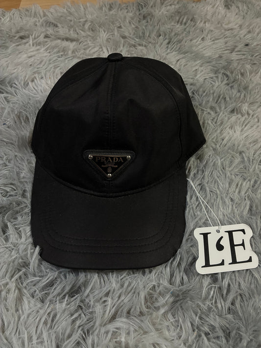 Prada Re-Nylon Baseball Cap Black