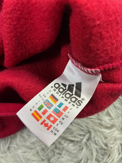 Vintage 90s Adidas Equipment Veste Sweatshirt  Red Size S-M