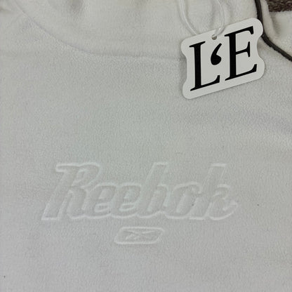 Vintage Reebok fleece jacket vector logo detail