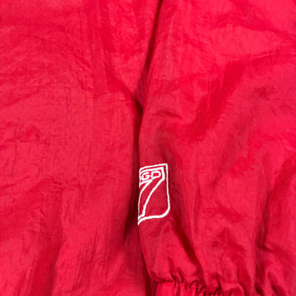 Mens Vintage 90s Chicago Bulls 7Logo NBA Basketball Jacket Size L