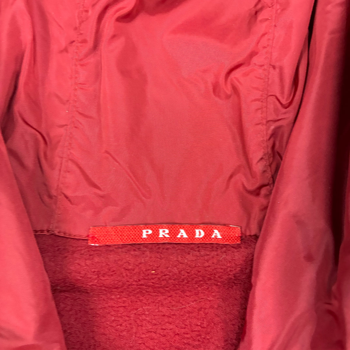 Vintage Prada Ninja fleece collar detail