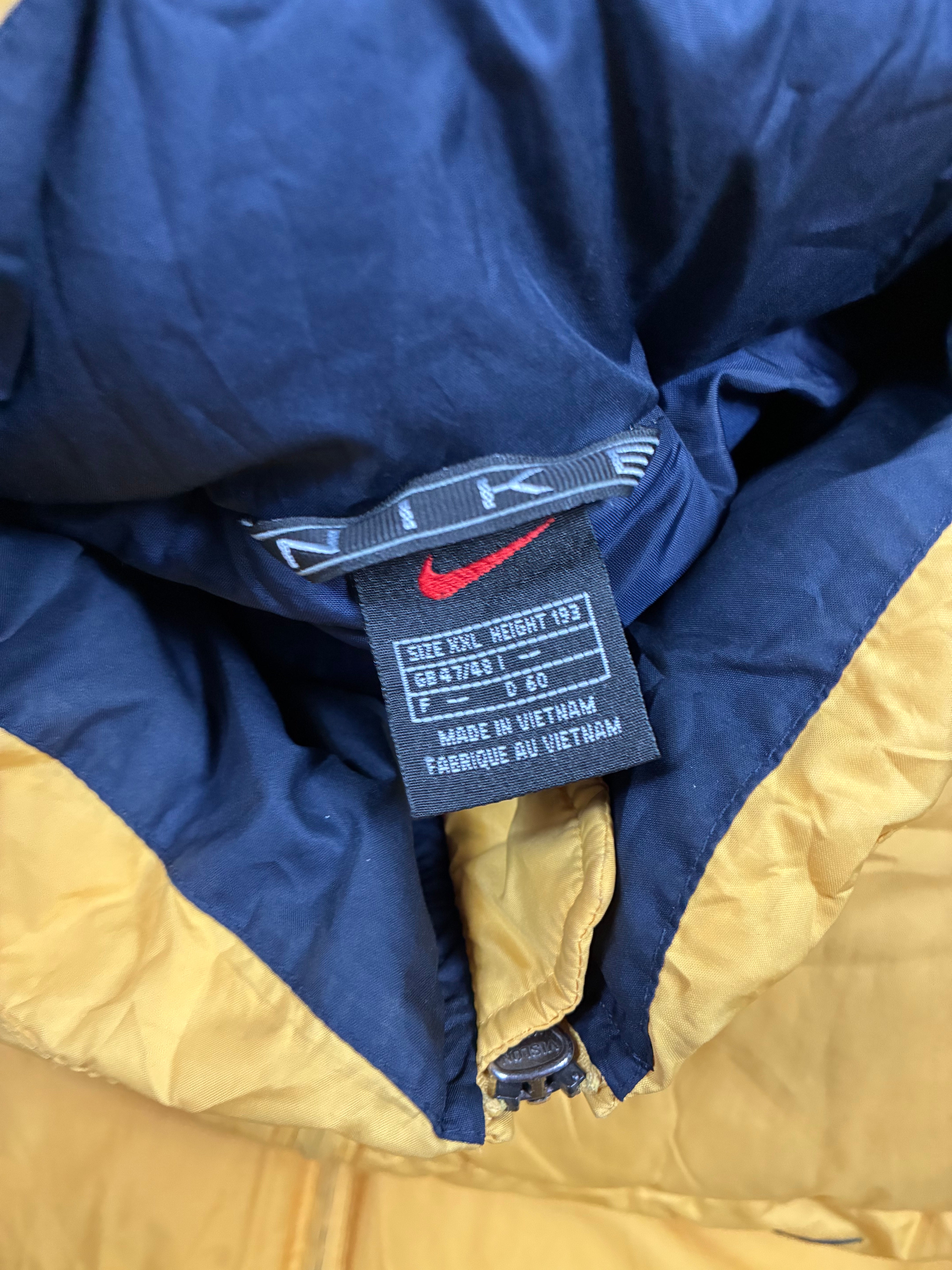 Men’s Nike Vintage Goose Down Centre Logo Puffer Jacket Size XXL