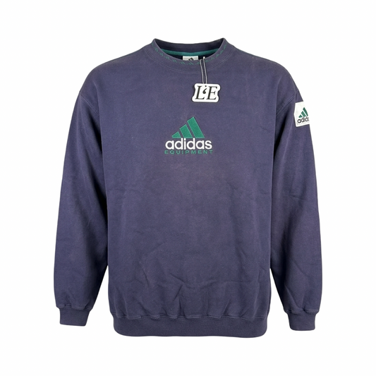 Vintage Mens 90s  Adidas Equipment Green Sweatshirt Size  L