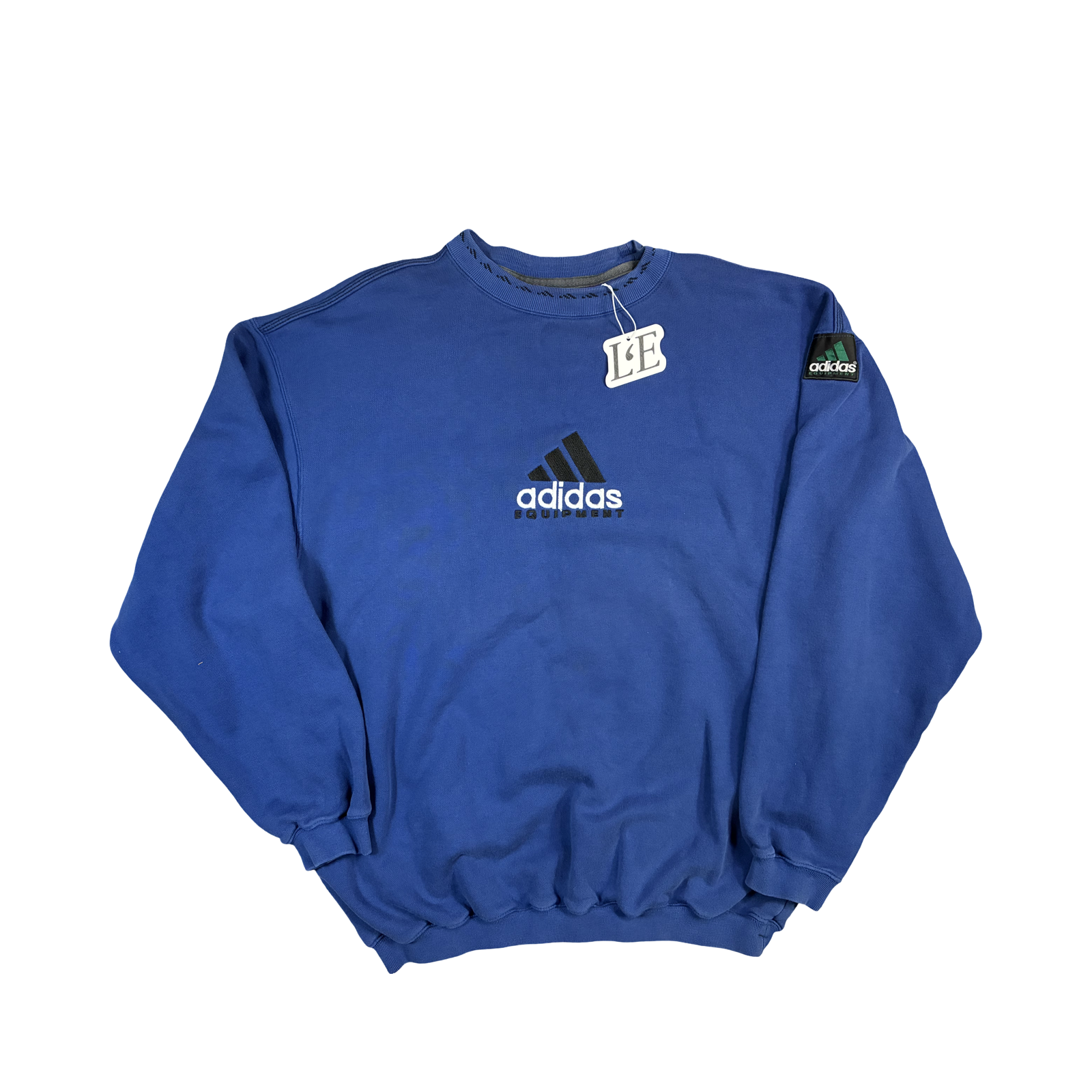 Vintage Men’s 90s  Adidas Equipment Blue Sweatshirt Size  L