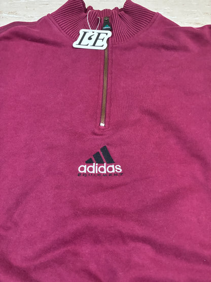 Mens Vintage 90s Adidas Equipment 1/4 Zip Pullover Sweatshirt Size M