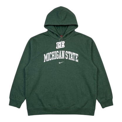 Men’s Vintage 90s Nike Michigan State Green Colour Hoodie Size S-M