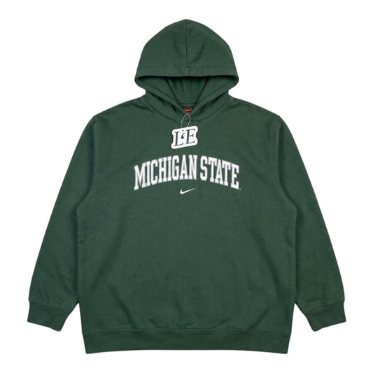 Men’s Vintage 90s Nike Michigan State Green Colour Hoodie Size S-M
