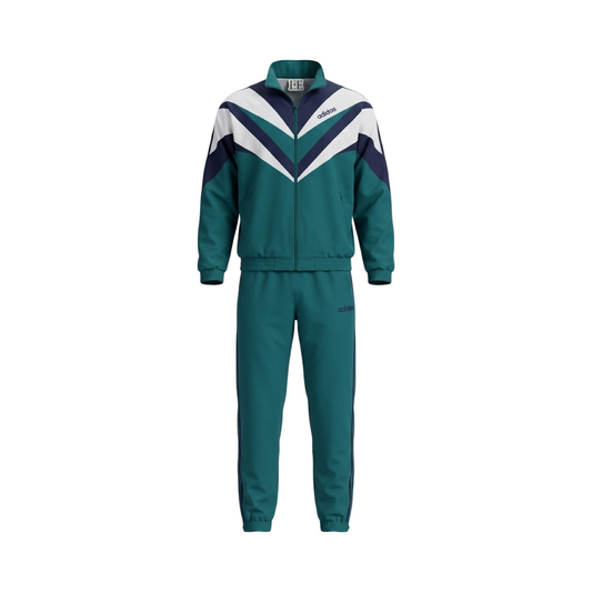 Herren Adidas Nylon Vintage 90er Trainingsanzug Set Größe M-L
