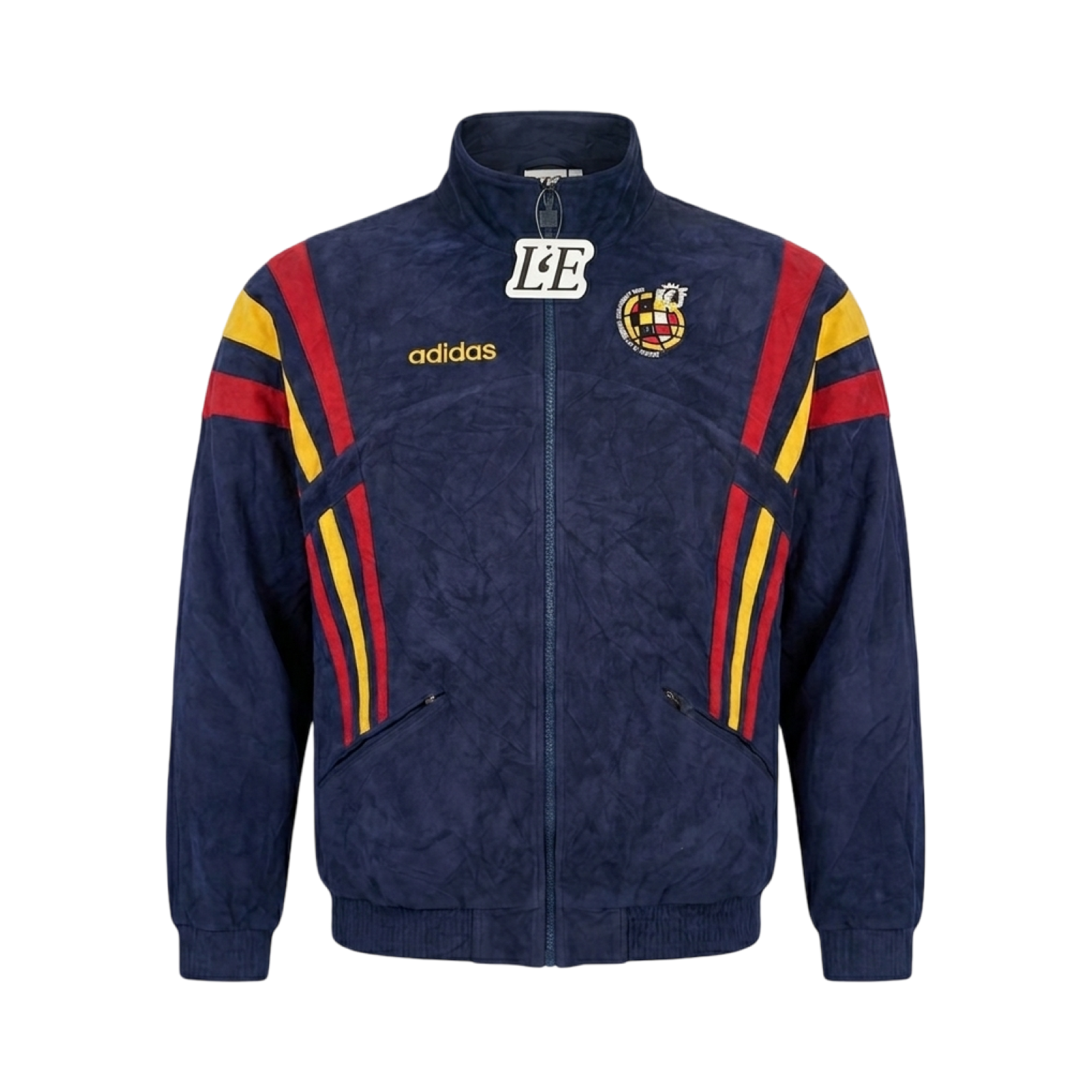 Vintage Adidas Spain Euro 1996 Velvet Jacket Size M