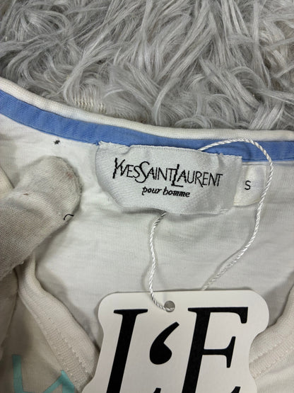Vintage Mens Yves Saint Laurent Pour Homme T-Shirt Size S