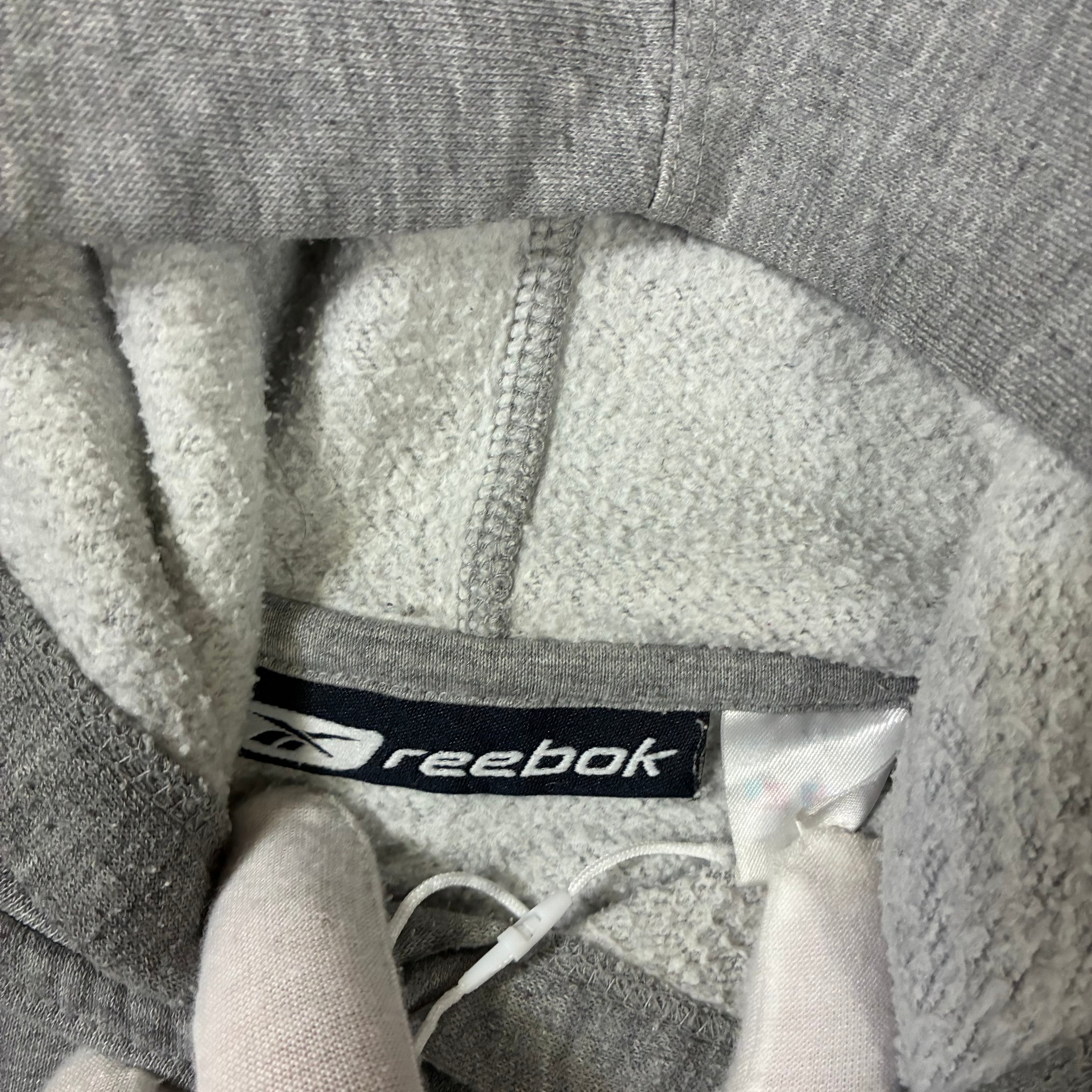 Vintage Men’s 90s Reebok Hoodie Big Logo Size L-XL