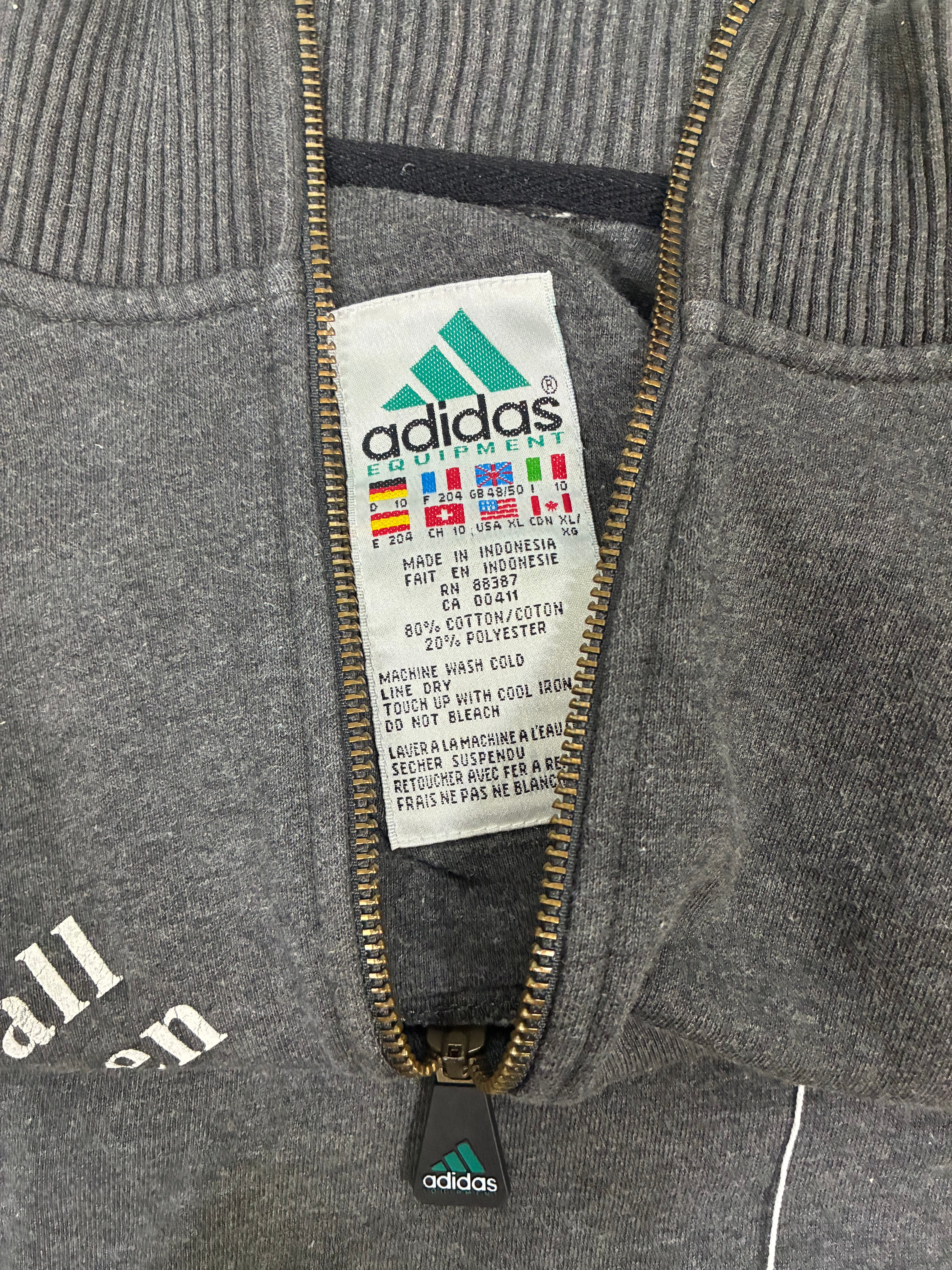 Vintage Men’s 90s  Adidas Equipment Blue Sweatshirt Size  XL