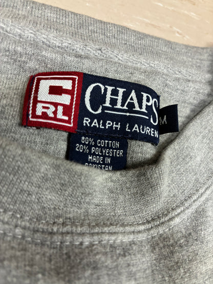 Mens Vintage 90s Chaps Ralph Lauren White Sweatshirt Size M