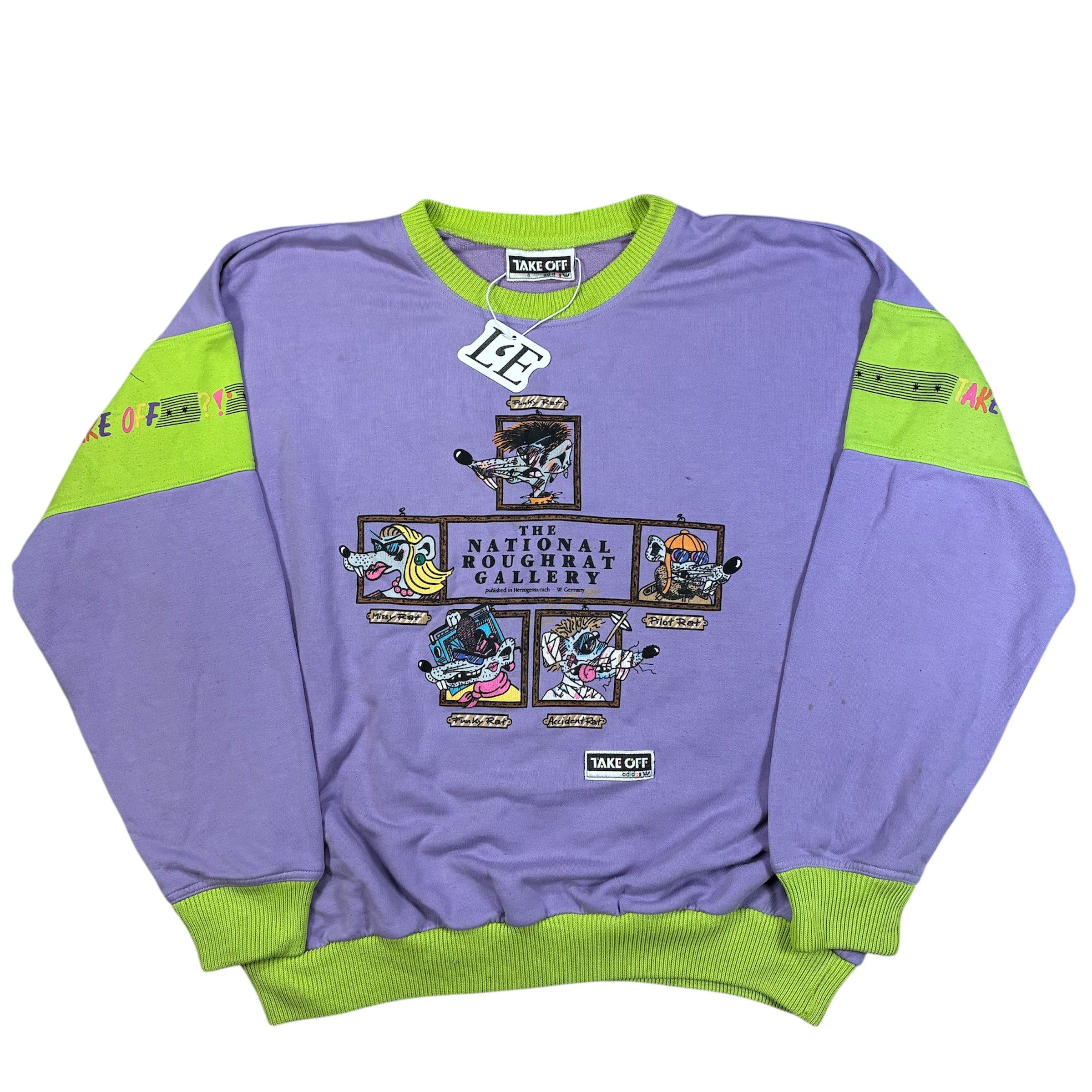 Mens Vintage 90s Adidas Take Off Sweatshirt Size L