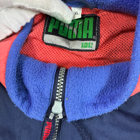 Herren Vintage Puma Jacke Windbreaker Jacke Größe XL