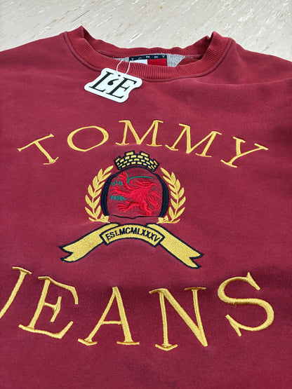 Vintage Mens Tommy Hilfiger  Sweatshirt Big Logo Size M-L