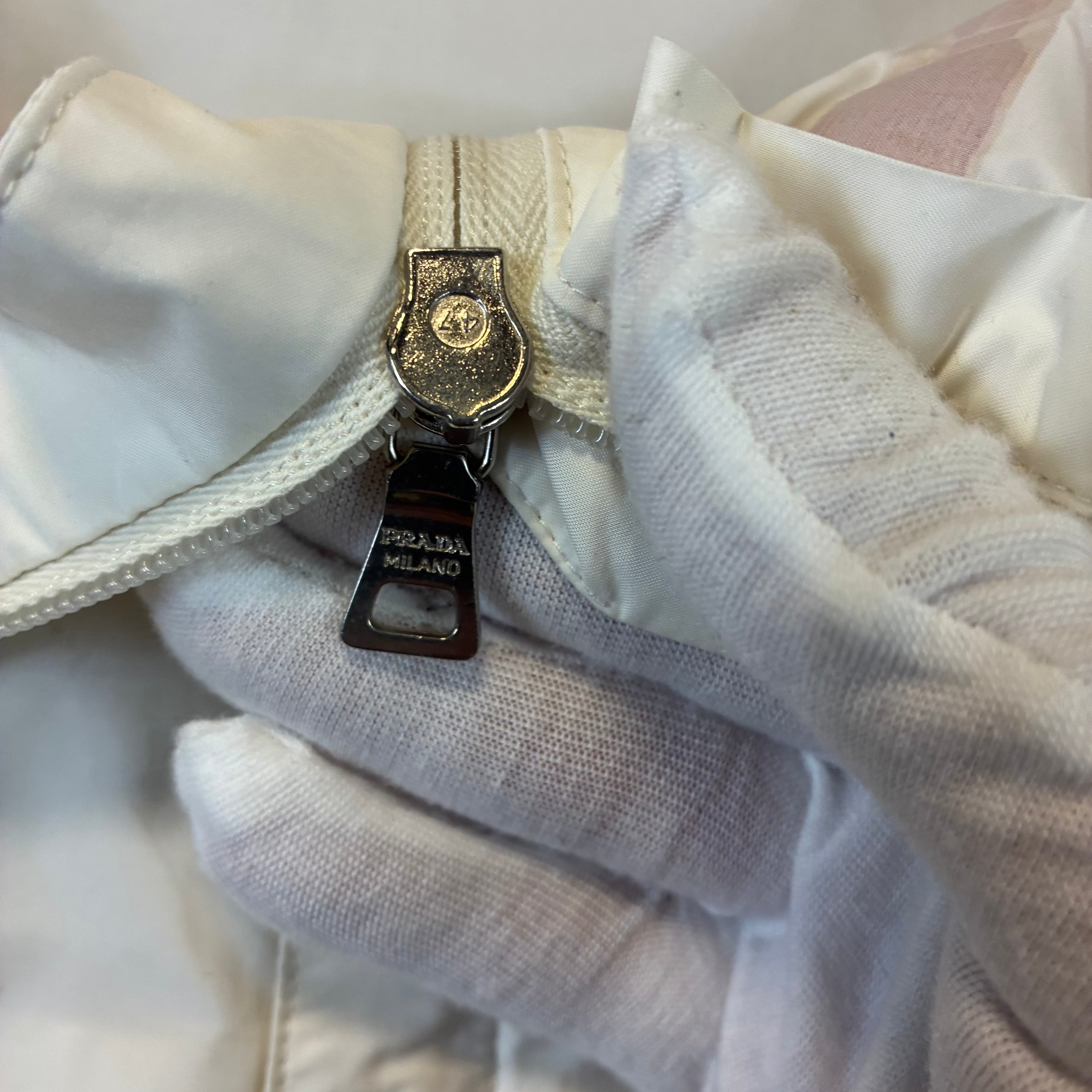 Men’s Prada Nylon Red Tab Packable Jacket Size S-M