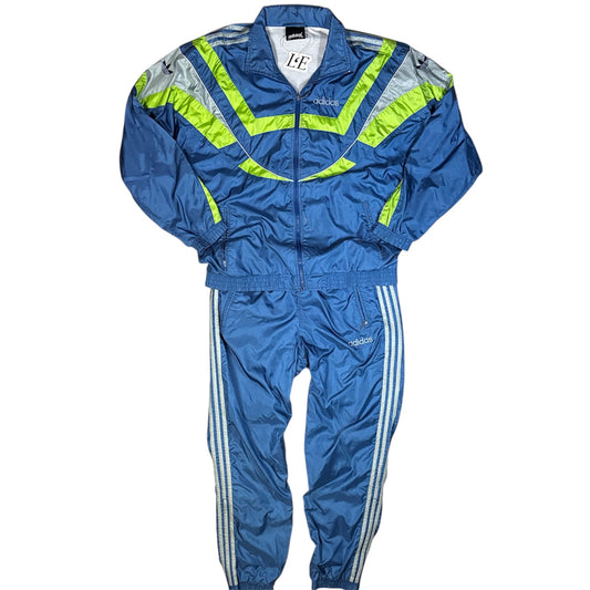 Herren Adidas Nylon Vintage 90er Trainingsanzug Set Größe L