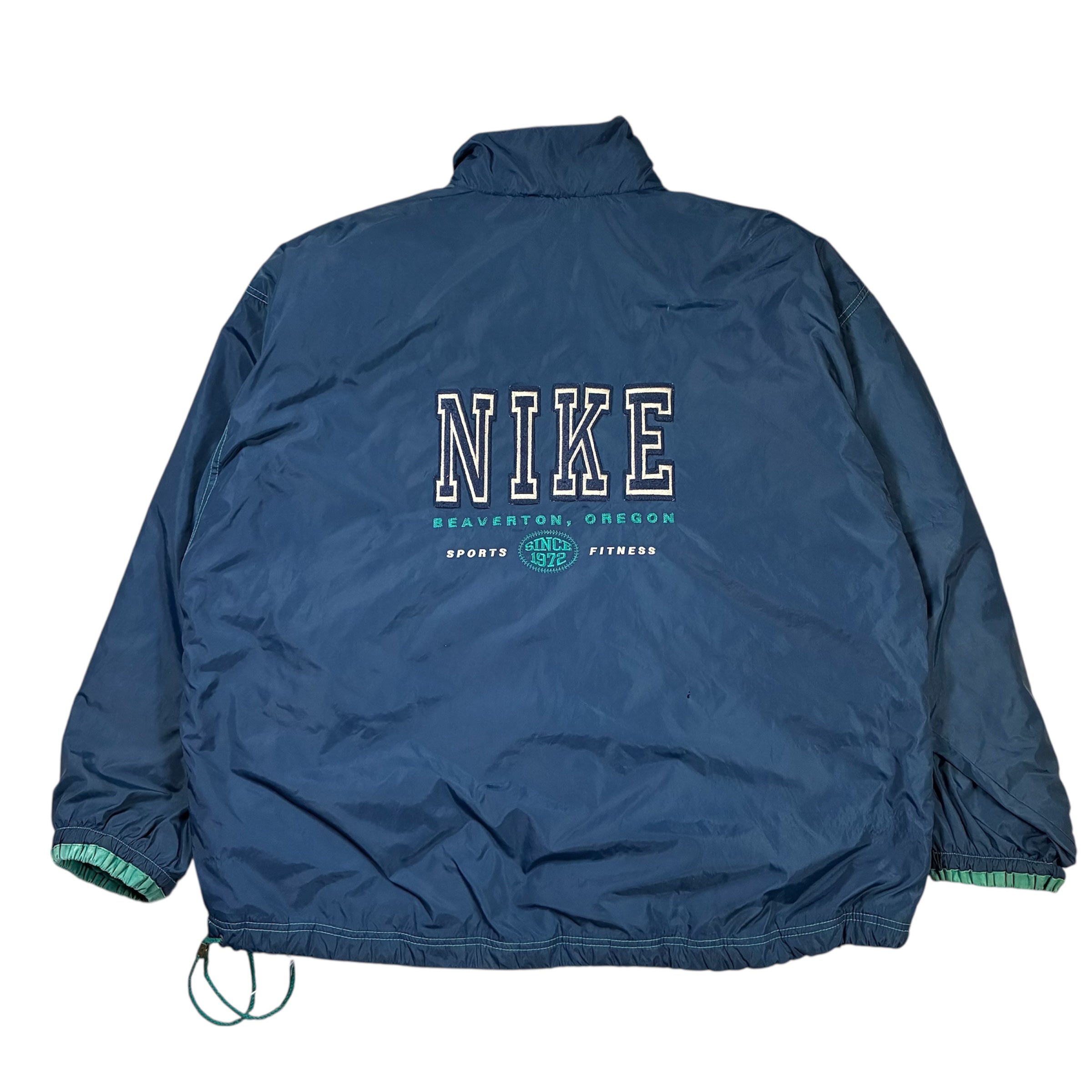 Mens Vintage 90s Nike Jacket Big Logo Nike Streetwear Hiphop Skate Size XL
