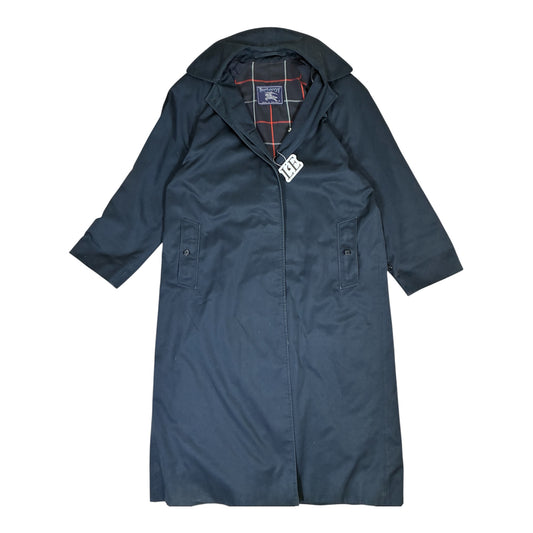 Vintage Women’s  Burberrys Black Nova Check Trench Coat Size M
