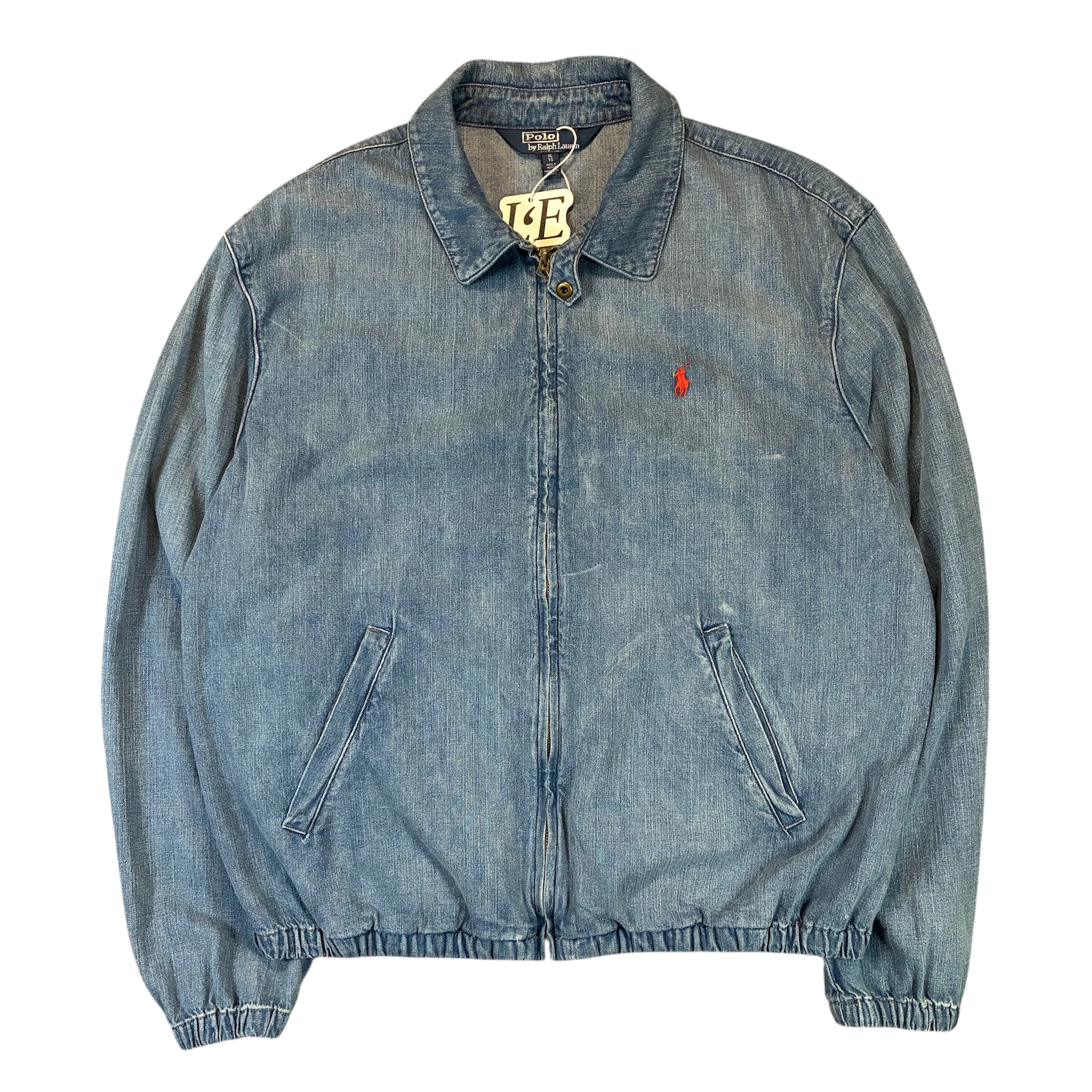 Mens Ralph Lauren  Vintage Jeans Harrington Jacket Size XL