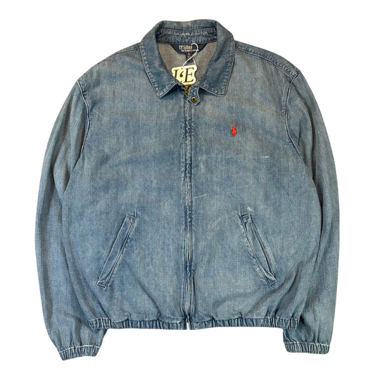 Mens Ralph Lauren  Vintage Jeans Harrington Jacket Size XL