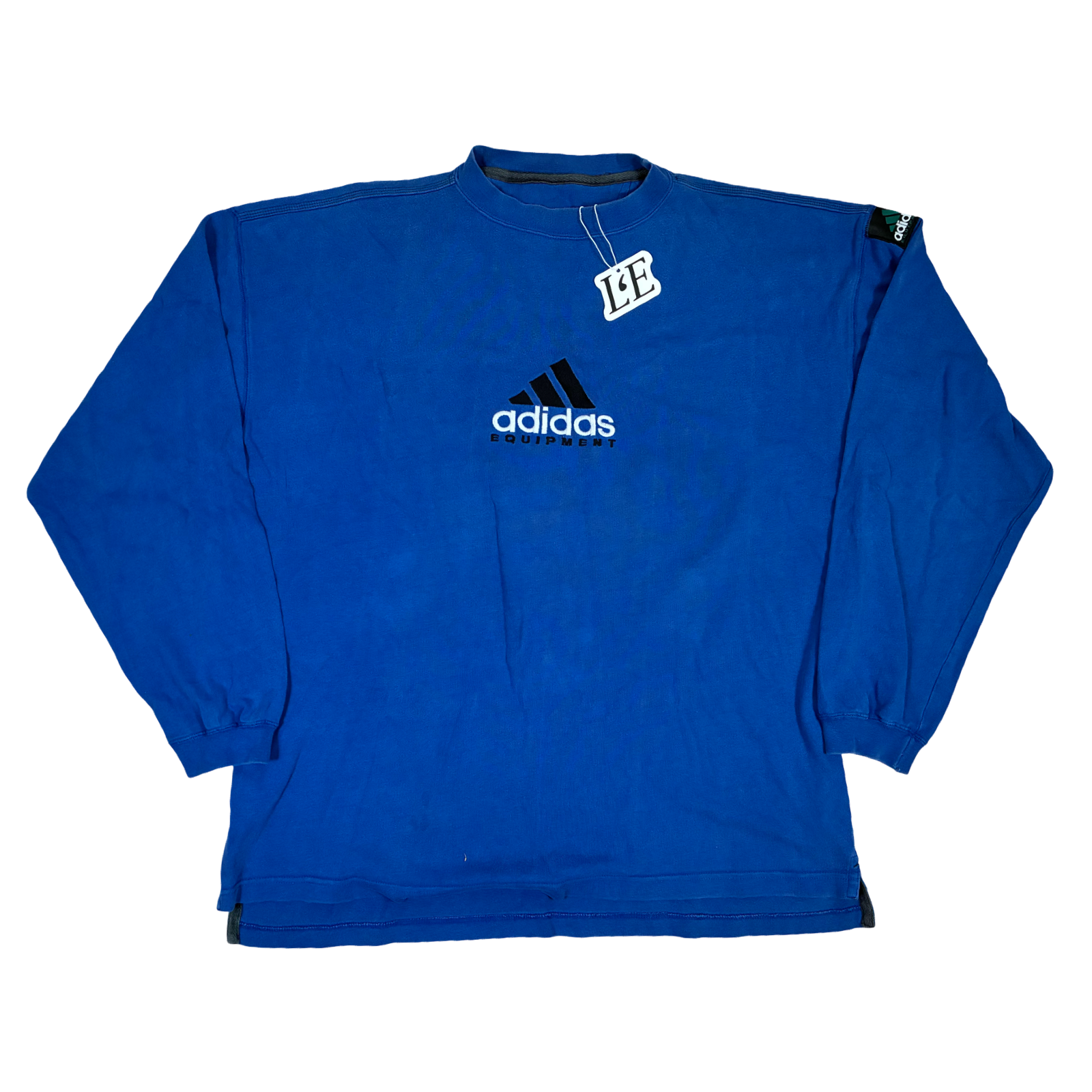 Vintage Men’s 90s  Adidas Equipment Blue Sweatshirt Size  XL
