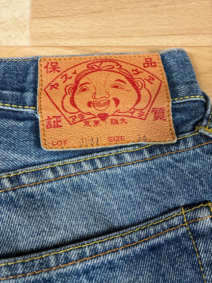 Herren Evisu Jeans Hose Selvedge Größe M