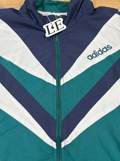 Mens Adidas Nylon Vintage 90s Tracksuit Set Size M-L