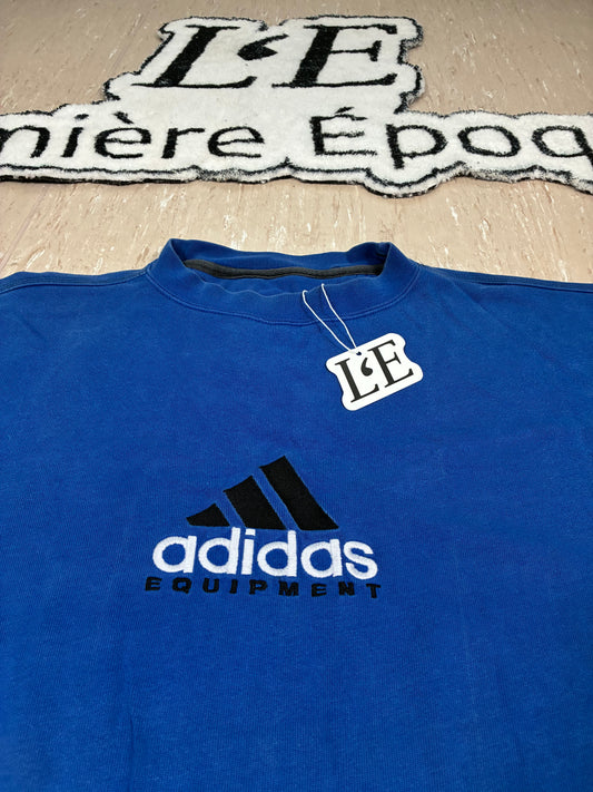 Vintage Men’s 90s  Adidas Equipment Blue Sweatshirt Size  XL