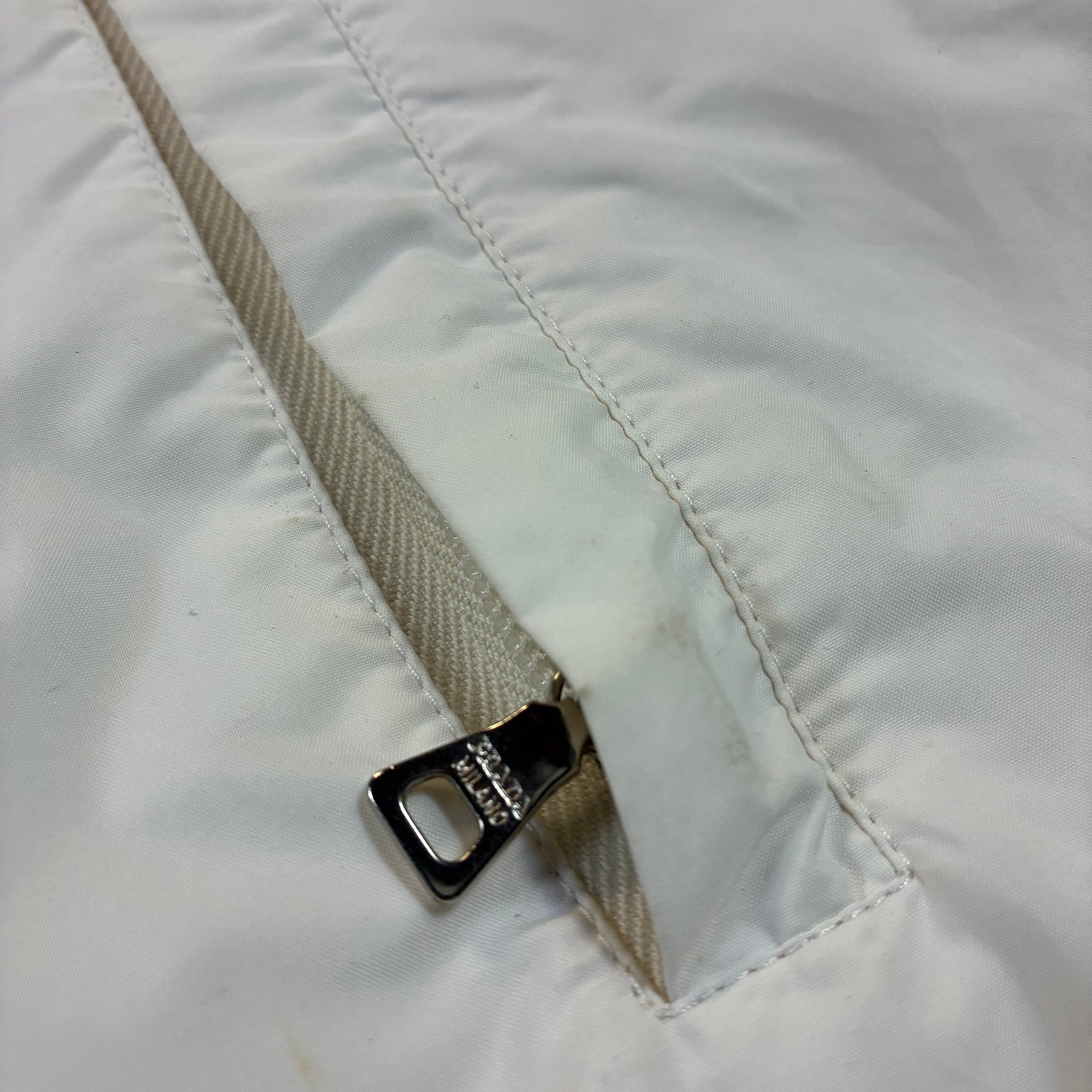 Men’s Prada Nylon Red Tab Packable Jacket Size S-M